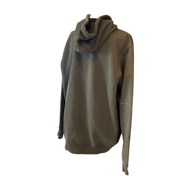 Y2K Carhartt Original Fit Military Green Distressed Thrasher Hoodie Size Medium - Picture 4 of 16